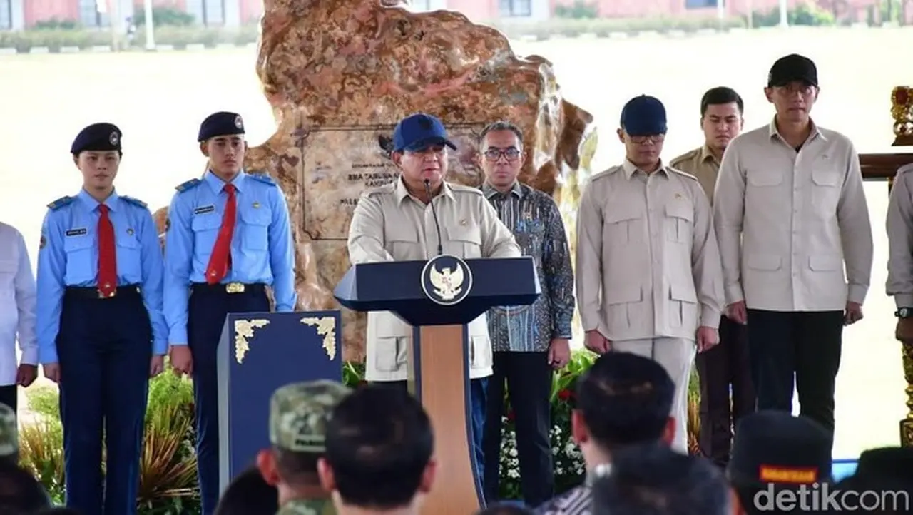 Presiden Prabowo Subianto Resmikan Sma Taruna Nusantara Di Malang (muhammad Aminudin/detikjatim)