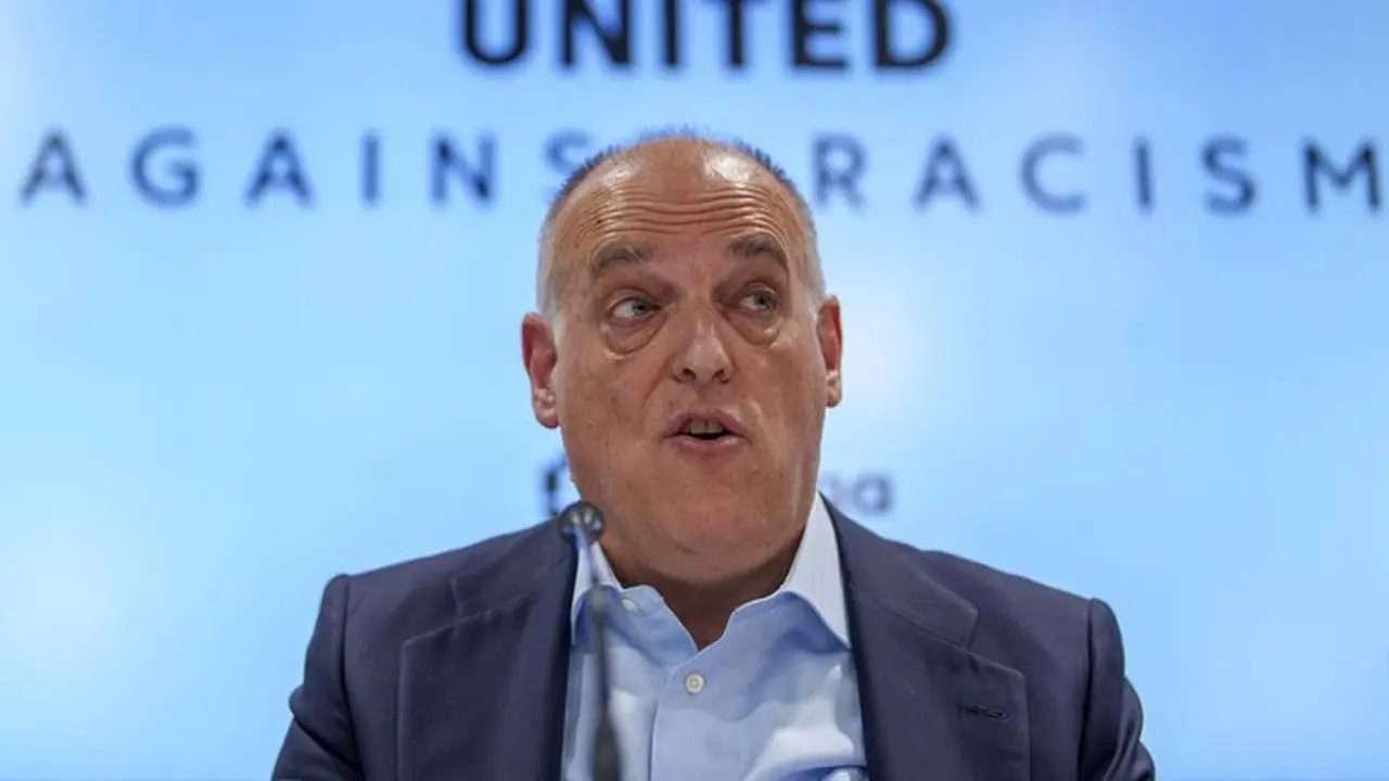 Bos Laliga Javier Tebas. (foto: Ap/manu Fernandez)