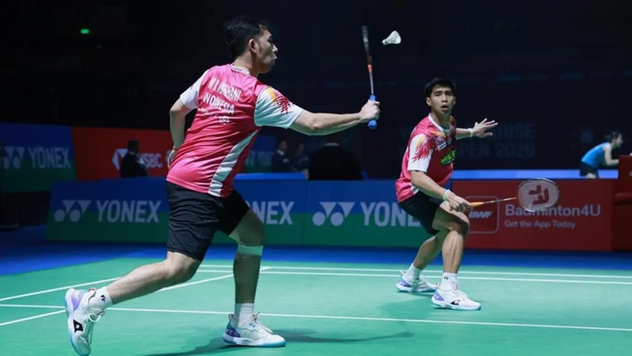 Sabar Karyaman Gutama/mohamad Reza Pahlevi Isfahani Di India Open 2026. (foto: Dok. Pbsi)