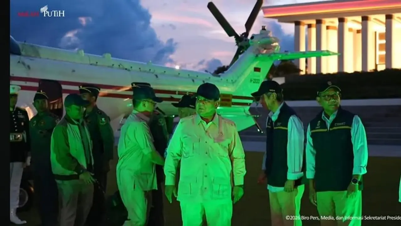 Foto: Presiden Prabowo Subianto Saat Tiba Di Ikn (dok. Youtube Sekretariat Presiden).