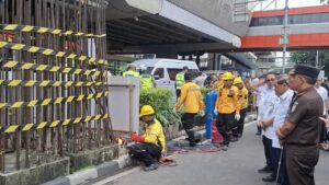 Pramono Anung Mulai Pembongkaran Tiang Monorel Mangkrak di Rasuna Said