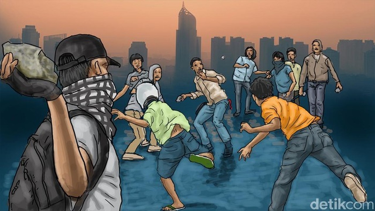 Tawuran Pecah di Jaktim, Polisi Bubarkan dengan Gas Air Mata, Pastikan Tak Ada Korban