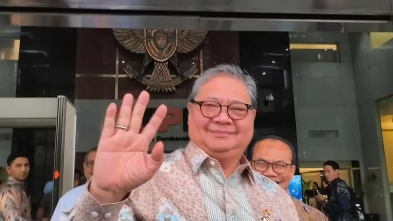 Airlangga Mendatangi Kpk. (kurniawan/detikcom)