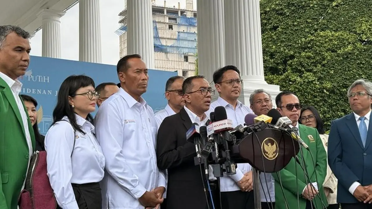 Mensesneg Prasetyo Hadi Bersama Para Rektor Dan Guru Besar Di Istana Negara (eva/detikcom)