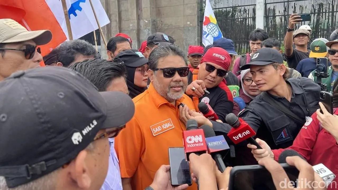 Presiden Partai Buruh Said Iqbal (adhfar/detikcom)