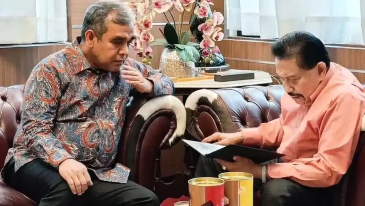 Ketua Mpr Ri Ahmad Muzani Bertemu Dengan Jenderal (purn) Am Hendropriyono (foto: Dok. Instagram Ahmad Muzani)