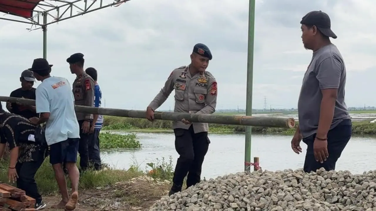 Jembatan Merah Putih Presisi Mulai Dibangun (foto: Dok Polda Metro)