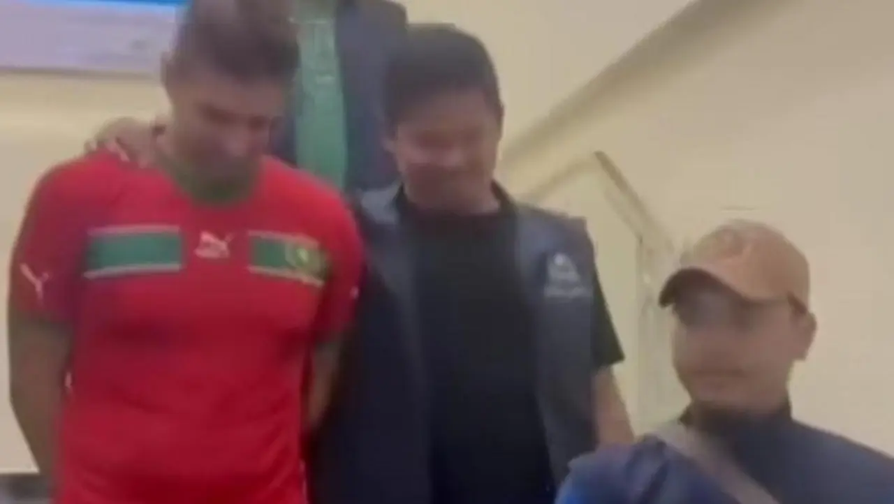 Foto: Costinel Cosmin Zuleam (33) Merupakan Dpo Interpol Terkait Kasus Perampokan Sadis Pengusaha Lokal Di Rumania. Zuleam Ditangkap Di Denpasar, Bali. (tangkapan Layar Video)