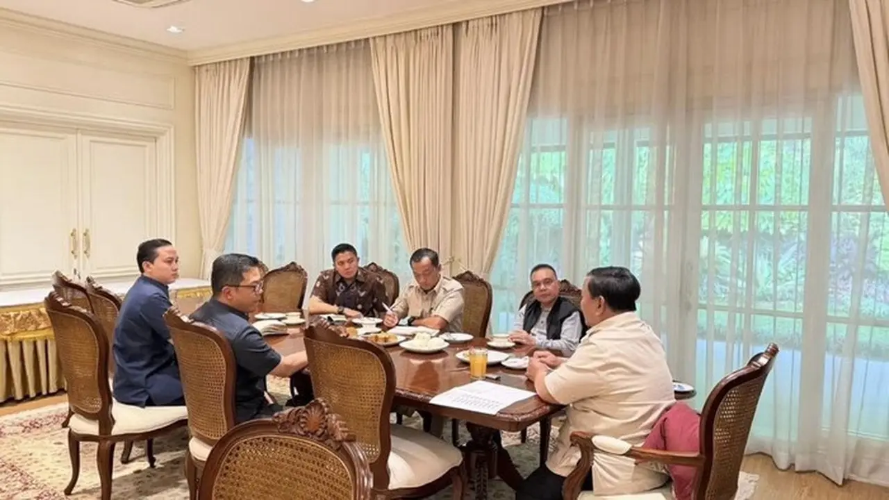 Prabowo Dan Sejumlah Menteri Di Kediamannya Di Widya Chandra, Jaksel (dok. Instagram)