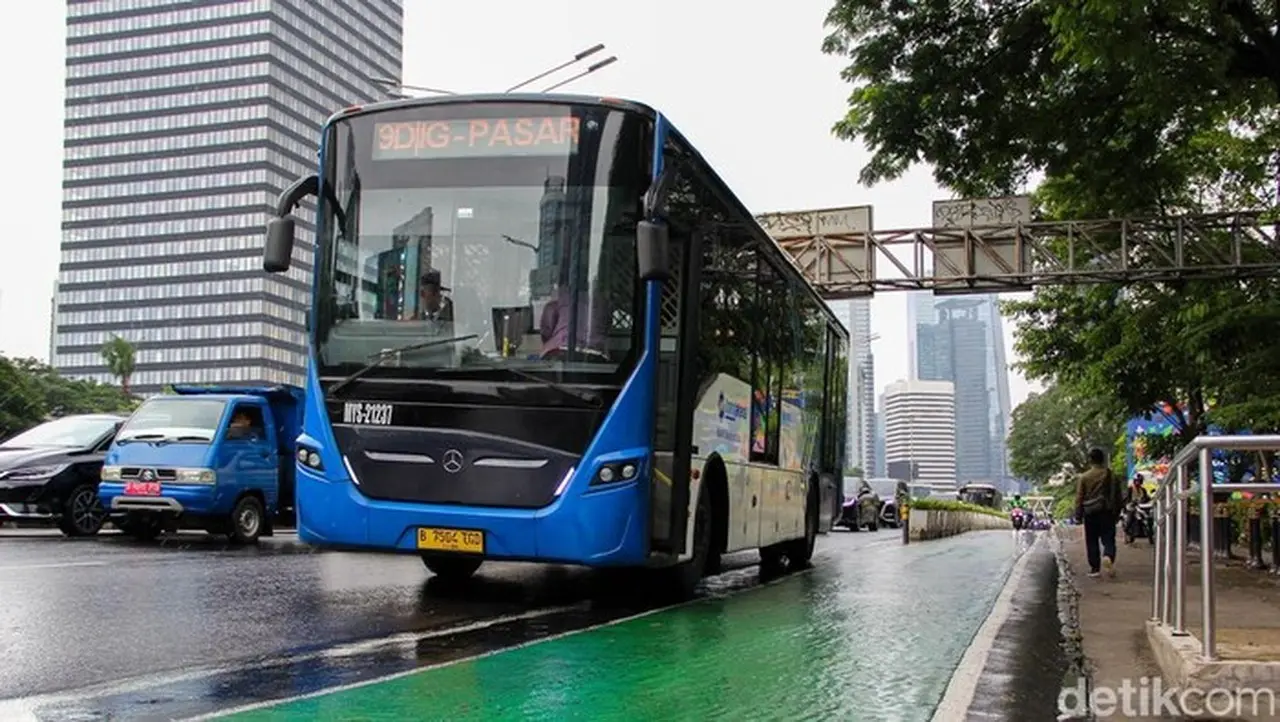 Ilustrasi Transjakarta (mohammad Farrel/detikcom)
