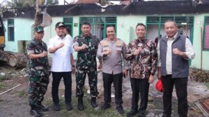 Enam Rumah Dinas TNI di Pekanbaru Dibangun Ulang Pasca Kebakaran Hebat