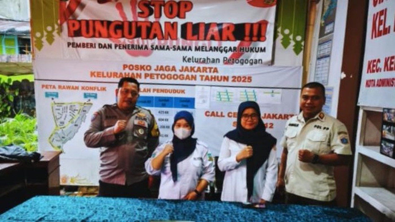 Antisipasi Banjir, Polres Jaksel Sinergi Kelurahan dan Warga di Posko Petogogan