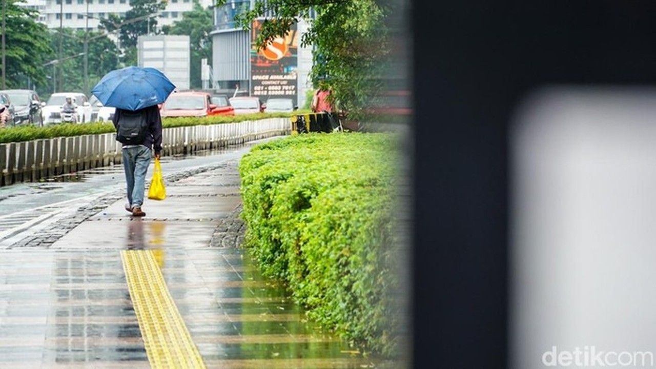 BMKG Prediksi Jabodetabek Diguyur Hujan Ringan hingga Sedang pada Senin, 19 Januari 2026