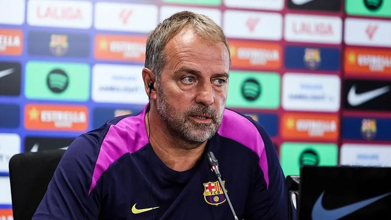 Pelatih Barcelona Hansi Flick. (foto: Europa Press Via Getty Images/europa Press Sports)