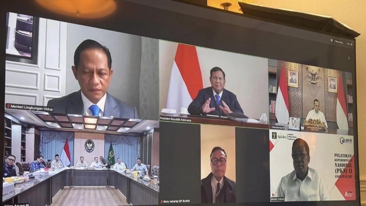 Di London, Presiden Prabowo Pimpin Rapat Virtual Bahas Penertiban Kawasan Hutan