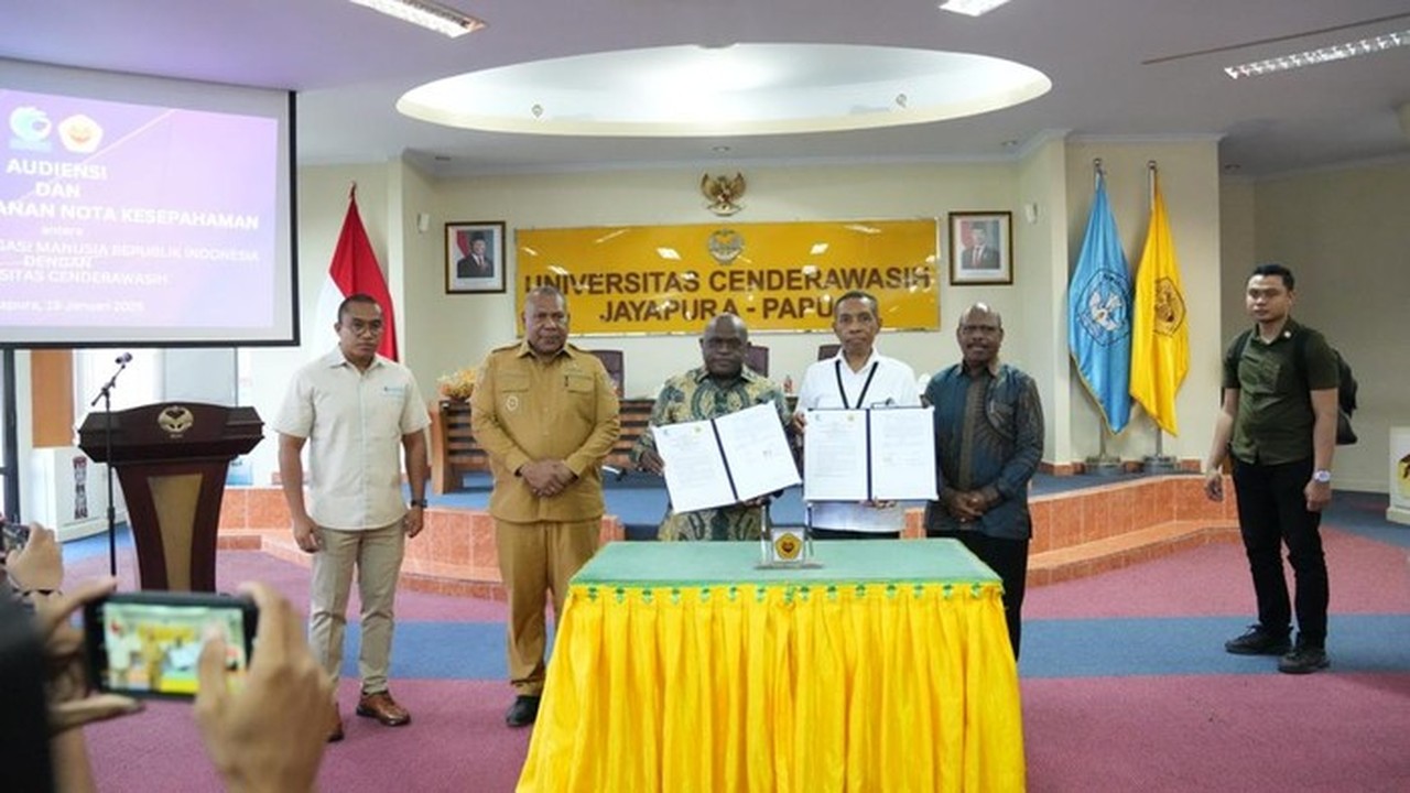 KemenHAM dan UNCEN Bersinergi Perkuat Pendidikan HAM di Papua