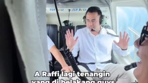 Helikopter Raffi Ahmad Oleng di Bali Akibat Kabut Tebal, Penumpang Tetap Tenang