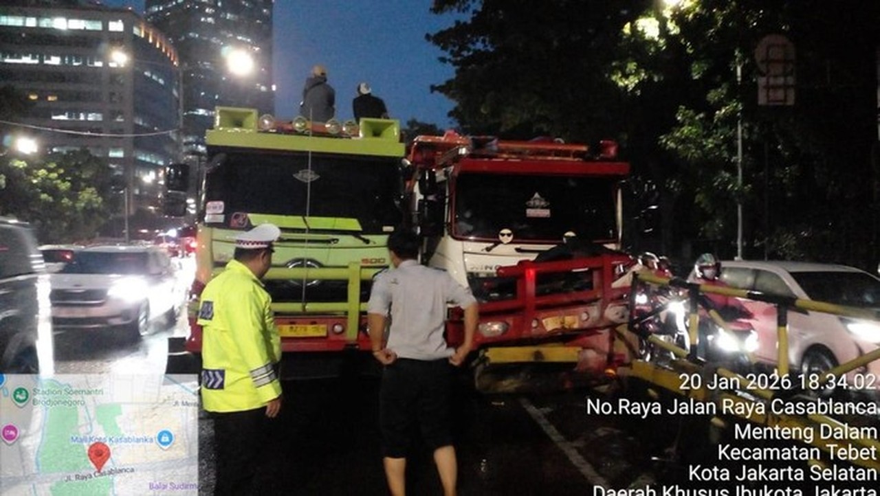 Truk Hilang Kendali di Casablanca Picu Macet Parah di Jakarta Selatan