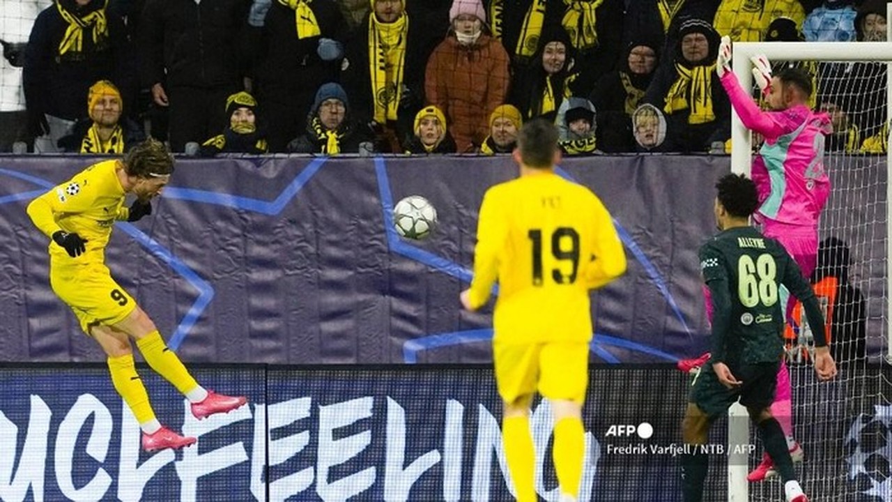 Bodo/Glimt Kejutkan Manchester City, Tertinggal 0-2 di Babak Pertama Liga Champions