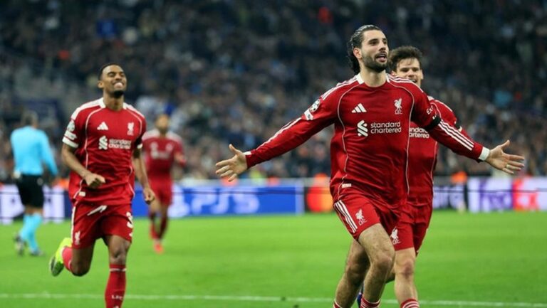 Liverpool Bantai Marseille 3-0 di Liga Champions, Szoboszlai dan Gakpo Cetak Gol
