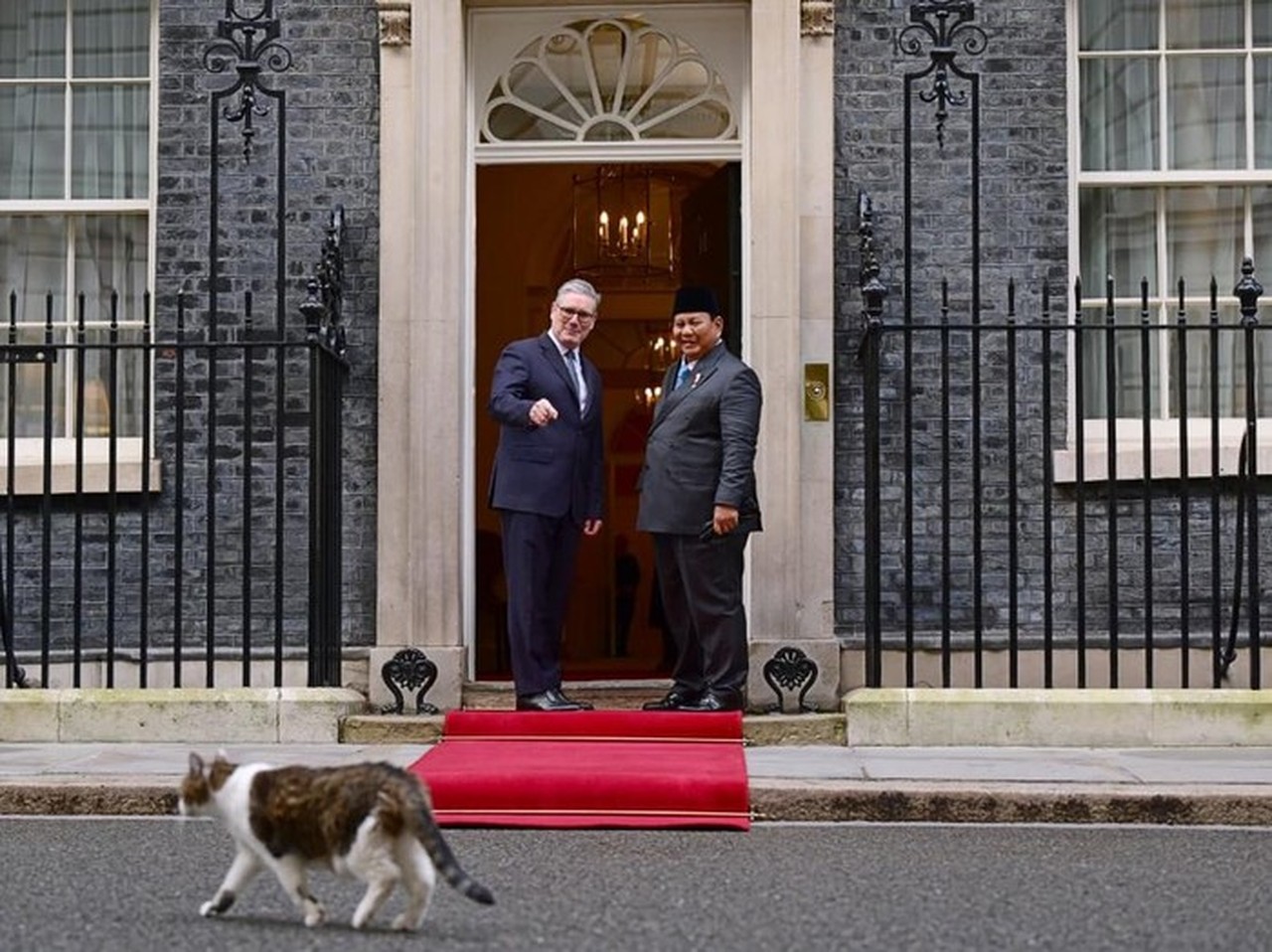 Prabowo Subianto Bertemu Larry the Cat di Downing Street, Kenangan Manis dengan Kucing Kesayangan PM Inggris