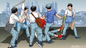 Tawuran Maut di Bekasi: Mahasiswa Tewas Terbacok, Polisi Kejar Dua Pelaku Lain