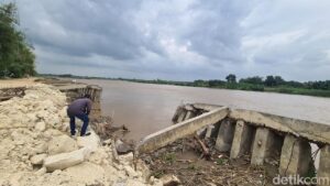 Baru Selesai Diperbaiki, Tebing Sungai Rp 40 Miliar di Bojonegoro Kembali Ambruk