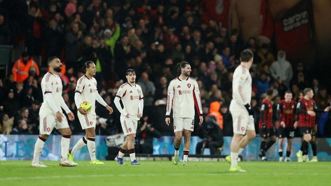 Tiga Kali Kalah Tragis di Menit Akhir, Liverpool Kembali Tumbang di Tangan Bournemouth