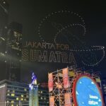 Perayaan Tahun Baru 2026 di Bundaran HI: Drone ‘Jakarta for Sumatra’ Hiasi Langit Malam