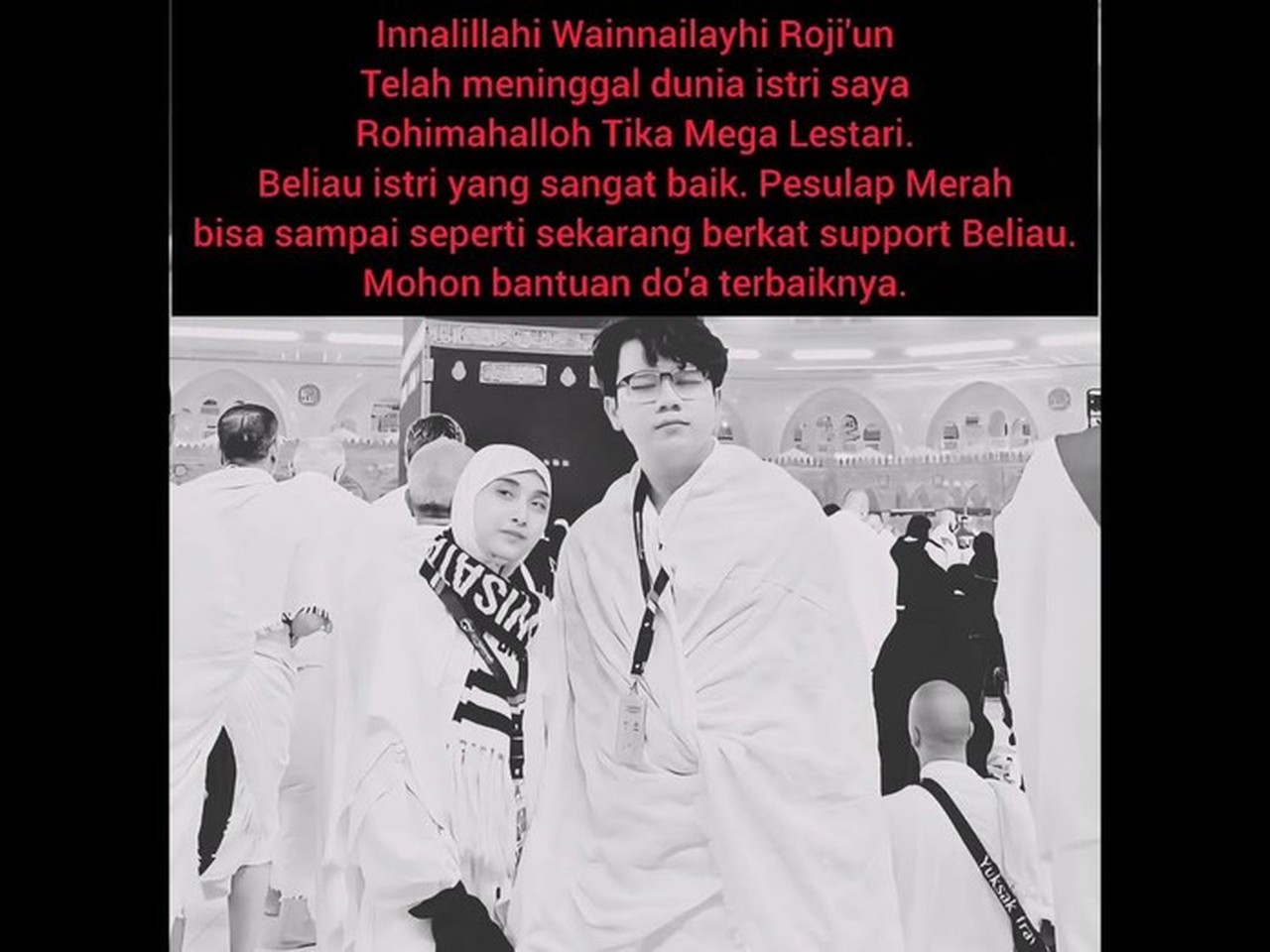 Istri Pesulap Merah, Tika Mega Lestari, Meninggal Dunia Akibat Penyakit yang Diderita Istri Pesulap Merah, Tika Mega Lestari, Meninggal Dunia Akibat Penyakit yang Diderita