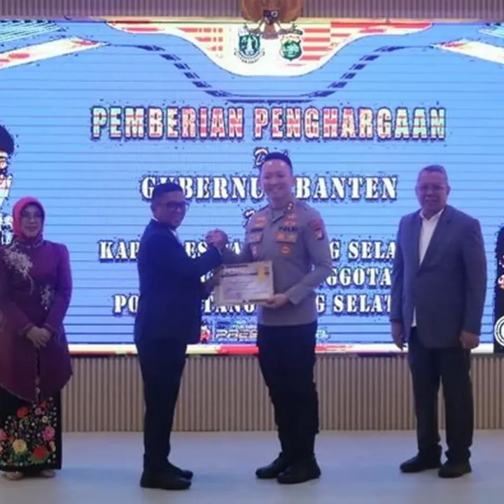 Program CETAR dan Siskamling Polres Tangsel Raih Penghargaan Bergengsi dari Gubernur Banten