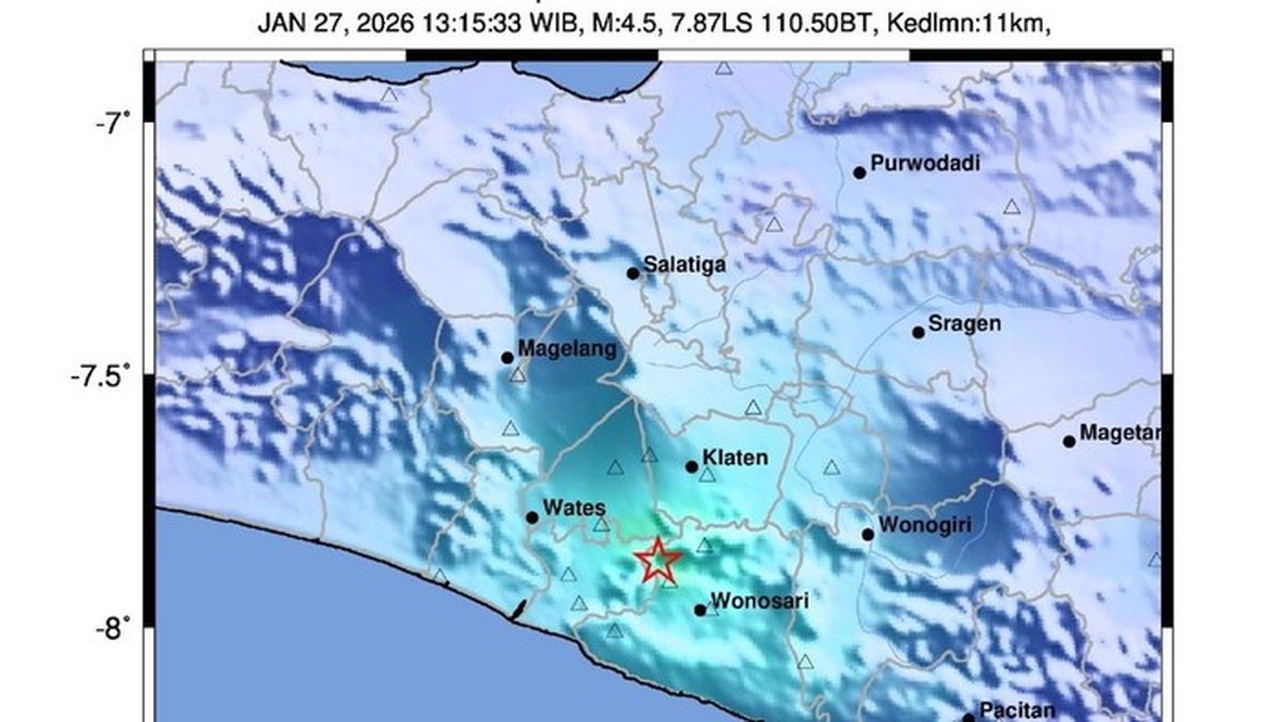 BMKG Ungkap Gempa Bantul M4.5 Dipicu Aktivitas Sesar Opak, Berstatus Dangkal