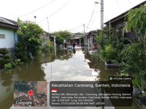 Banjir Kabupaten Serang Meluas, Ketinggian Air di Carenang dan Binuang Capai 1,2 Meter