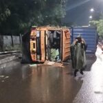 Truk Kontainer Terbalik di Cilincing, Lalin Arah Cakung Terganggu