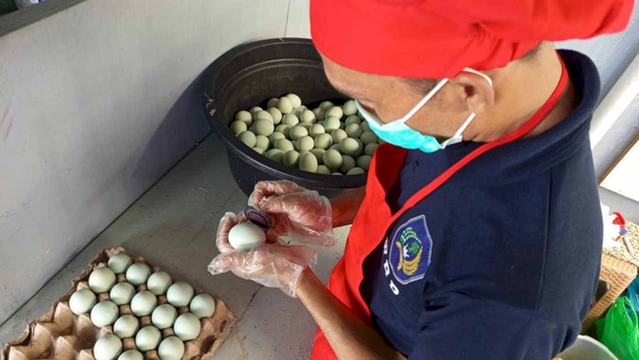 Warga Binaan Lapas Kotabaru Ciptakan Telur Asin UMKM La New City, Bekal Mandiri Pasca-Lapas