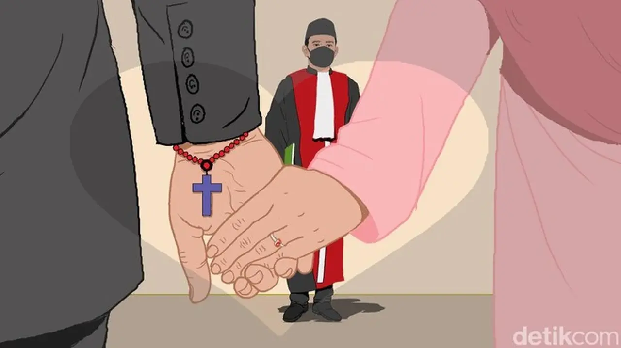 Ilustrasi Nikah Beda Agama (edi Wahyono/detikcom)