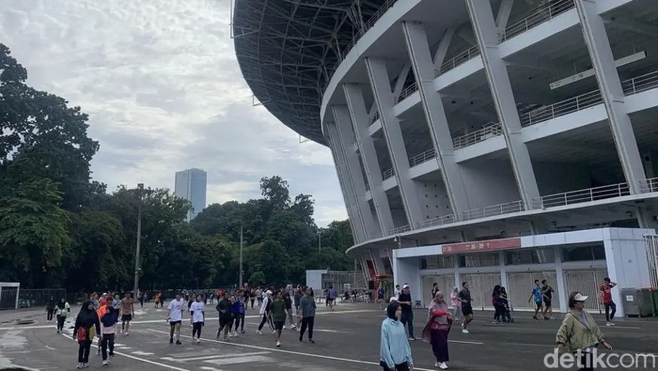 Warga Ramai Olahraga Di Gbk Saat Awal Tahun Baru 2026 (foto: Mulia Budi/detikcom)