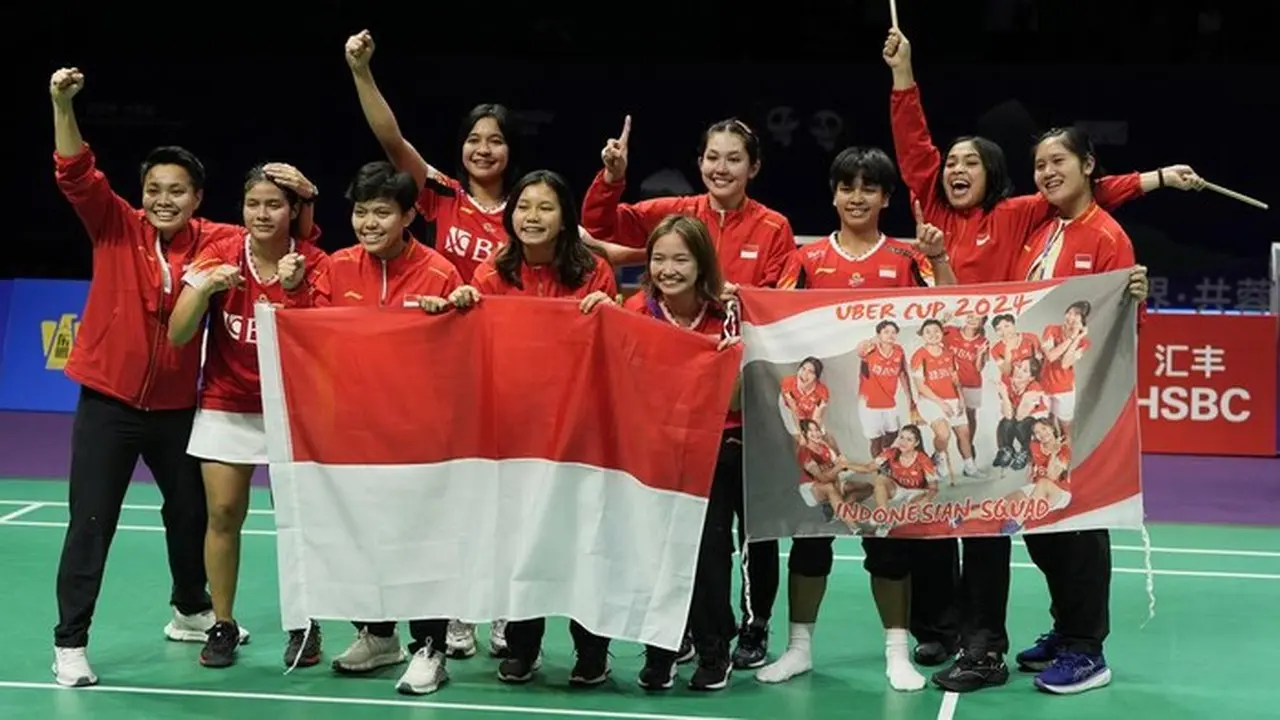 Negara Negara Paling Sering Juara Uber Cup. (foto: Ap/ng Han Guan)