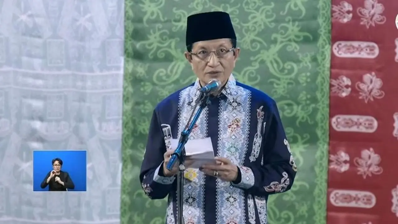 Foto: Menteri Agama (menag) Ri, Nasaruddin Umar (dok. Screenshot)