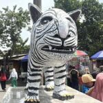 Patung Macan Kediri Viral Mirip Kuda Nil, Ditawar Rp 180 Juta hingga Ramai Wisatawan