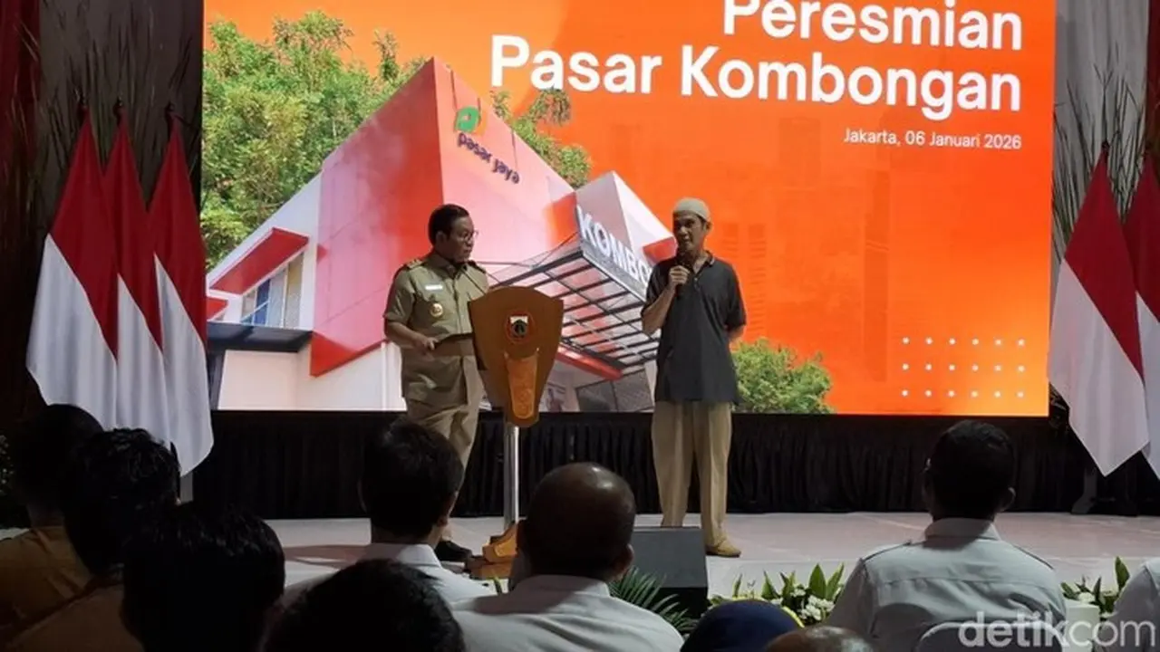 Foto: Pramono Anung Meresmikan Pasar Kombongan Di Kawasan Gunung Sahari, Jakarta Pusat. Pramono Menerima Keluhan Dari Pedagang Perihal Akses Menuju Ke Pasar. (belia/detikcom).