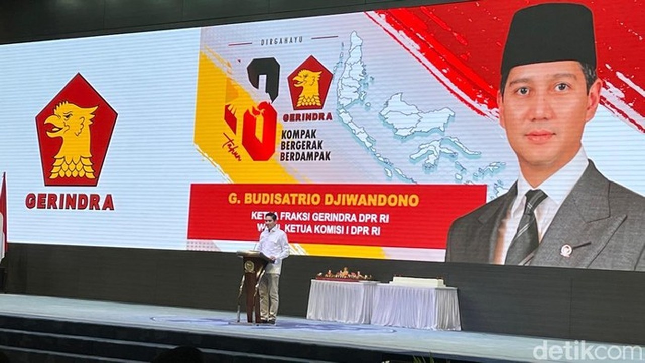 Budi Djiwandono: Kekompakan Kunci Menuju Indonesia Emas 2045 di HUT ke-18 Gerindra