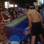Gerobak Nasi Goreng Terguling Akibat Ditabrak Motor Pelaku Tawuran di Depok, Tiga Orang Diamankan