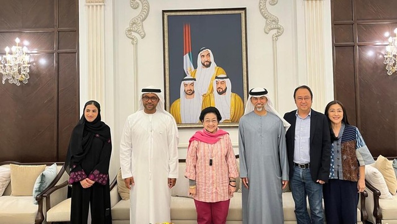 Megawati Soekarnoputri Disambut Hangat ‘Marhaban Saa’ di Rumah Dubes UEA di Abu Dhabi