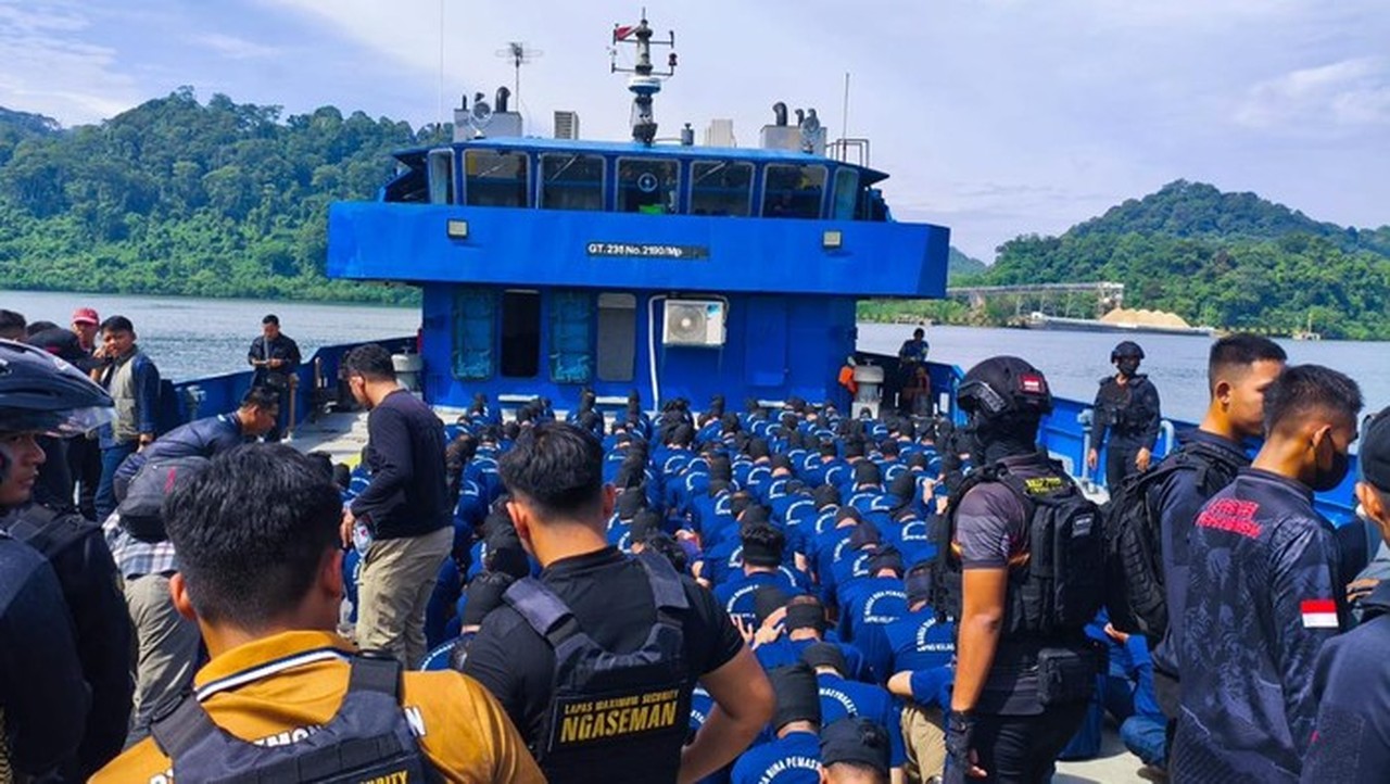 214 Napi Berisiko Tinggi Dipindahkan ke Nusakambangan, Upaya Pemberantasan Narkoba Diperketat