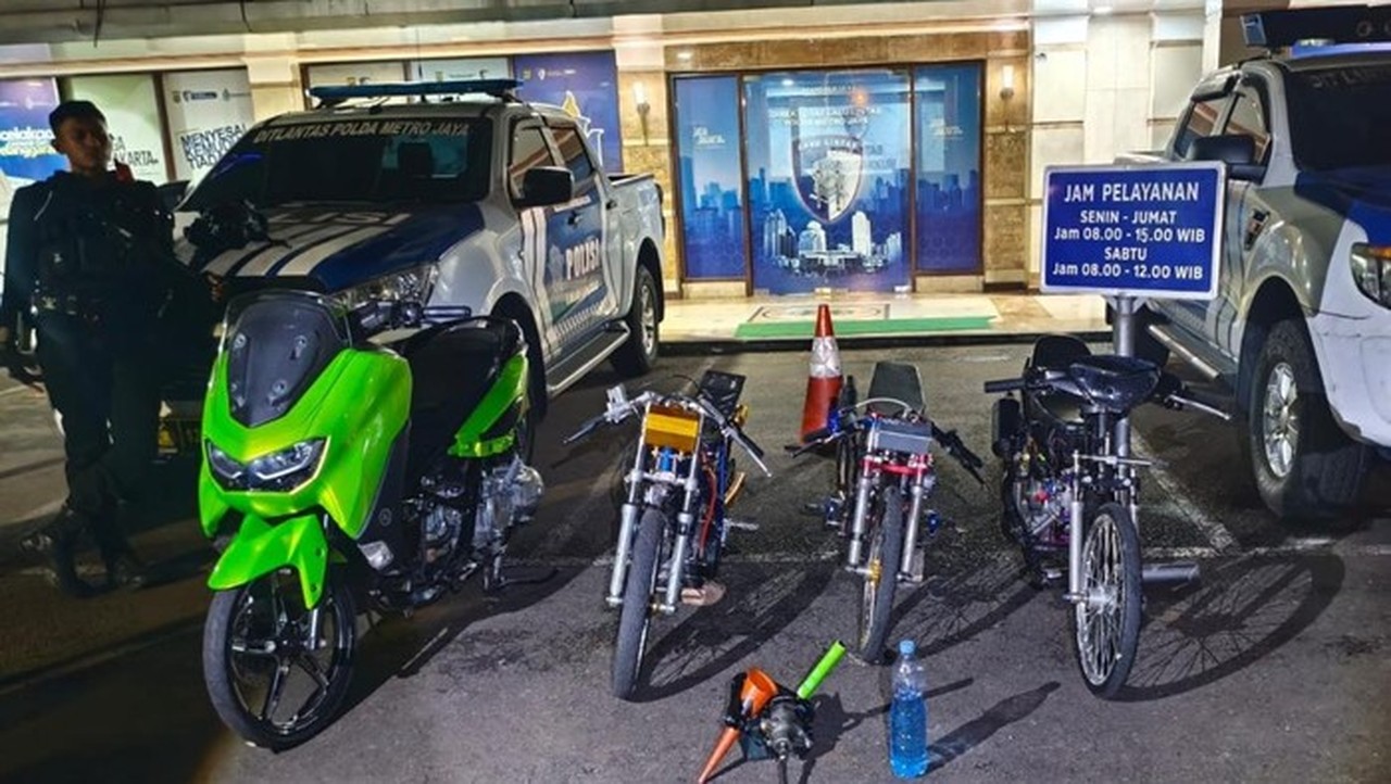 Amankan 3 Pemuda Hendak Balap Liar, Polda Metro Sita Motor dan Bensol di Jaktim