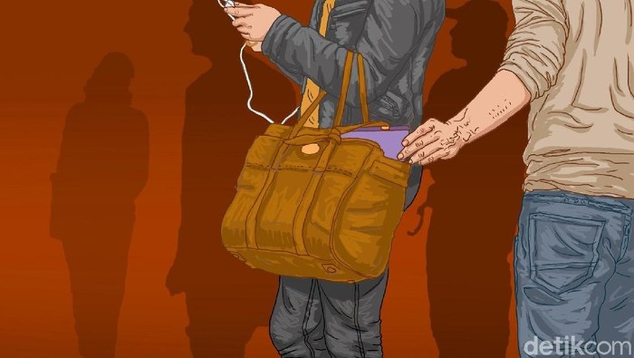 Aksi Copet Santuy di Blok M Terekam CCTV, Polisi Buru Pelaku