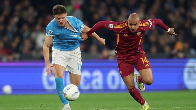 Hasil Imbang Napoli vs AS Roma: Malen Dua Gol, Skor Akhir 2-2