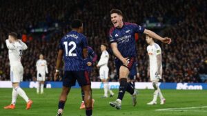 Arsenal Pesta Gol Lagi di Elland Road, Catatkan Kemenangan Telak Atas Leeds United