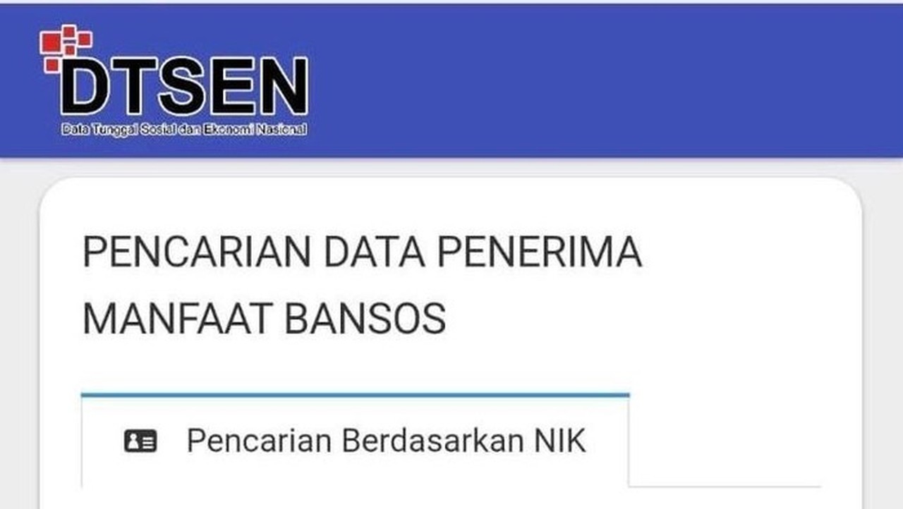 Cara Cek Bansos dan Desil DTSEN 2026 Cukup Lewat NIK KTP